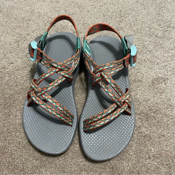 Chaco Z/X1 classic paloma tangerine sandals size 7 - Picture 2 of 5